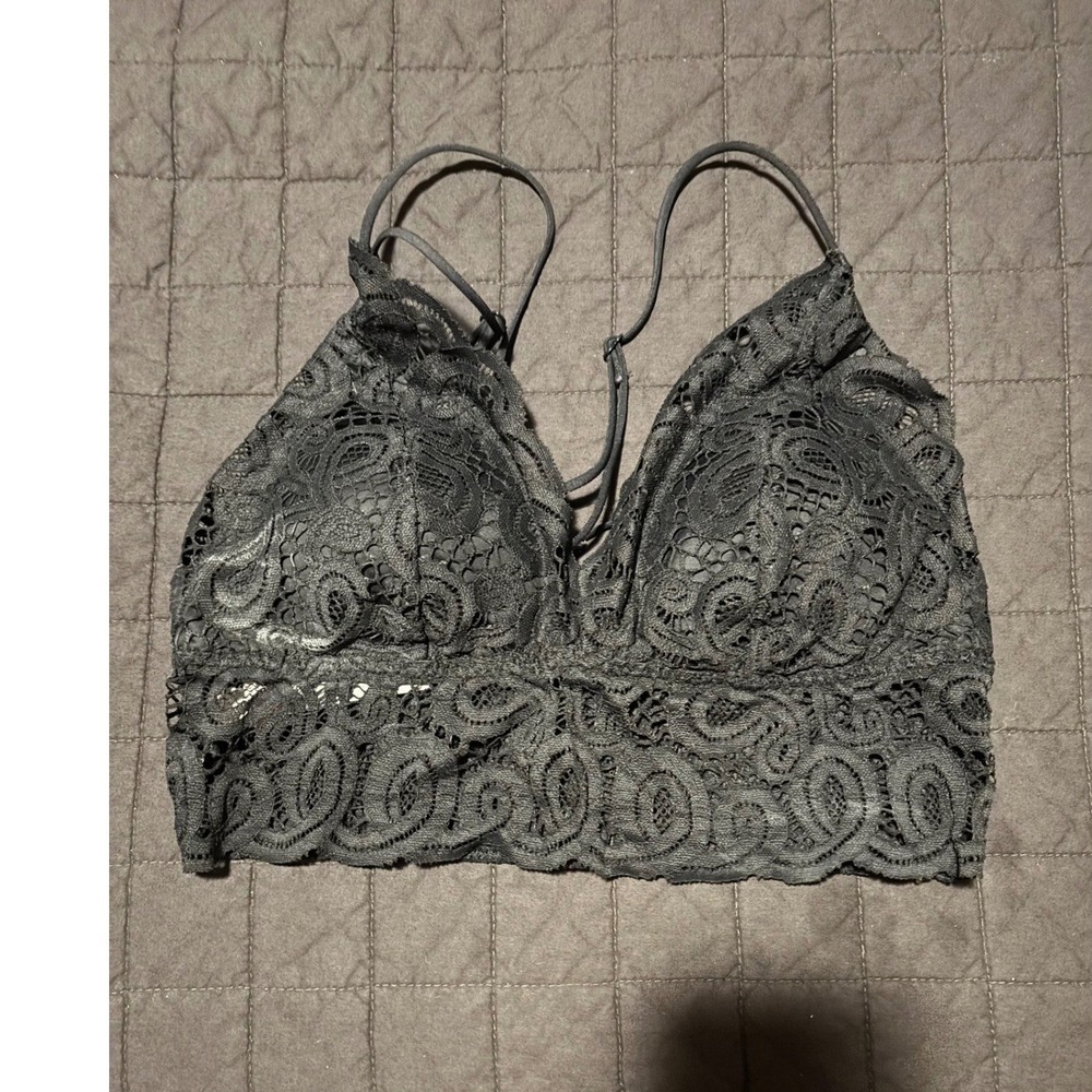 PINK Victoria's Secret Lace Bralette‎ Black
